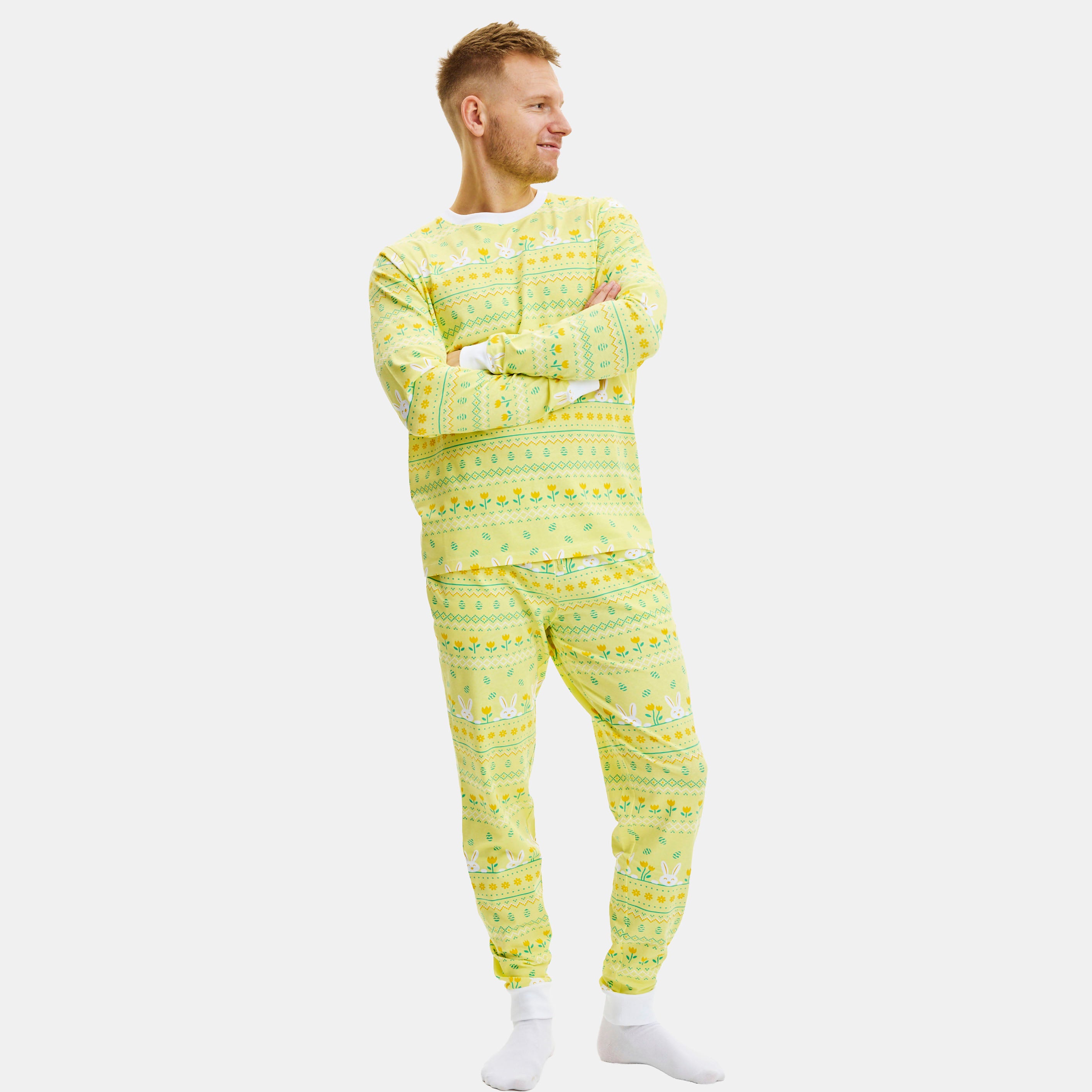 Elegant kanin påskepyjamas - Herre.